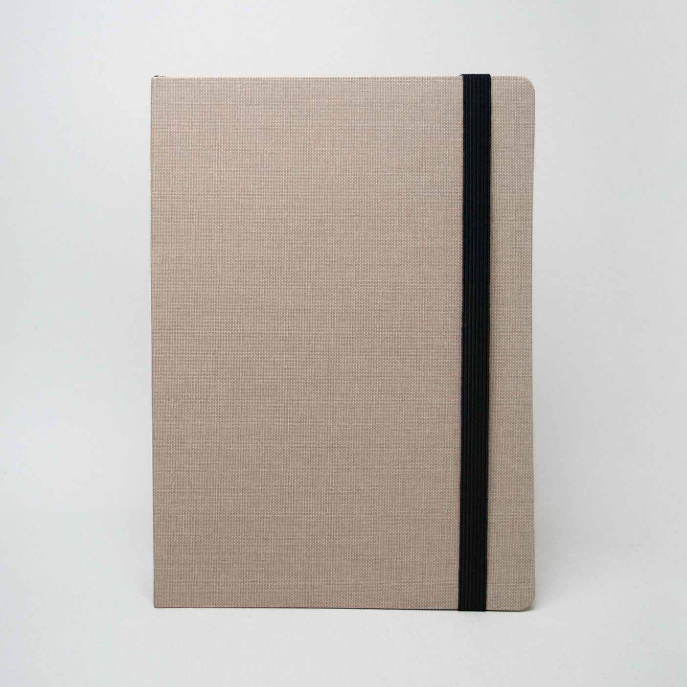 Quaderno con elastico - BEIGE