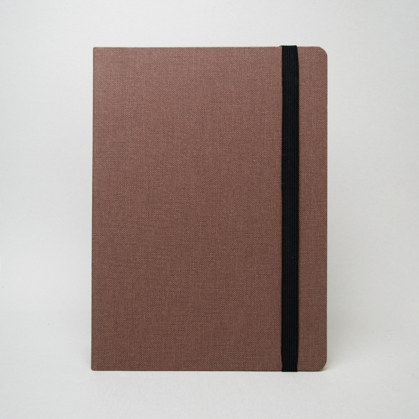 Quaderno con elastico - MARRONE