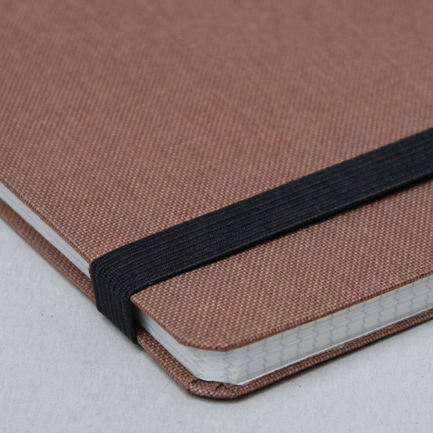 Quaderno con elastico - MARRONE - immagine 2